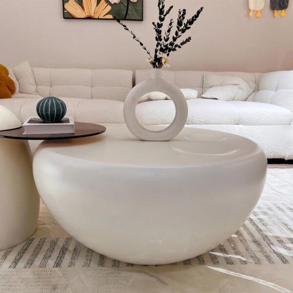 Minimalist Round Coffee Table - Image 4