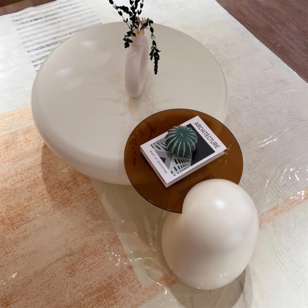 Minimalist Round Coffee Table - Image 3