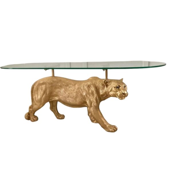 Leopard Noir Coffee Table - Gold - Image 2