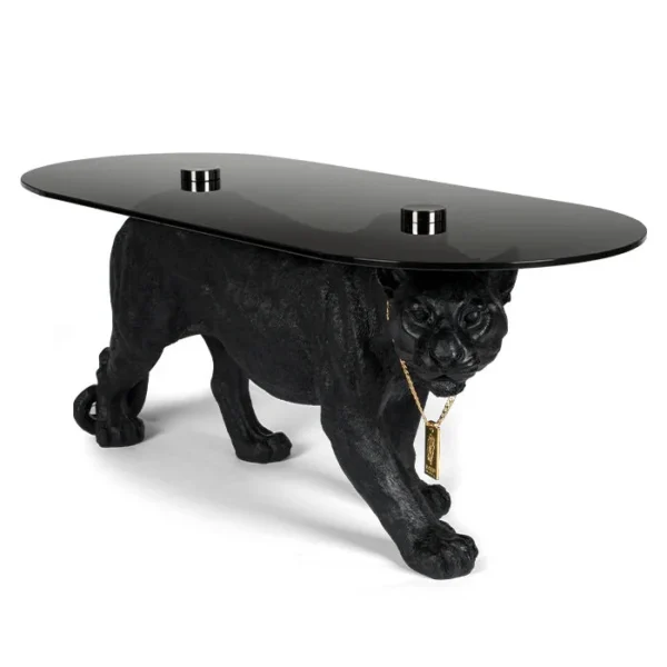 Leopard Noir Coffee Table - Gold - Image 3