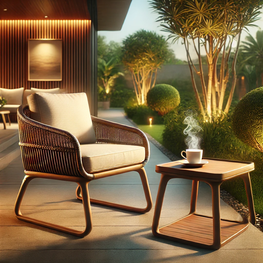 coffee set chair